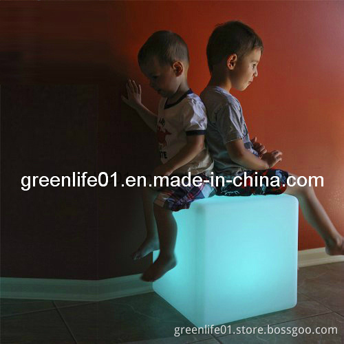 12inch Rechargeable Color LED Cube Chair
